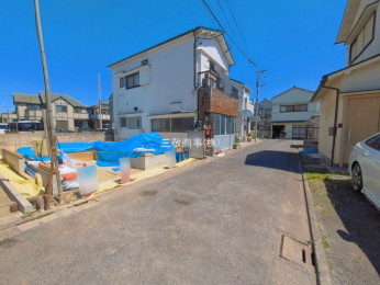 �O�ʓ��H�܂ތ��n�ʐ^�@-